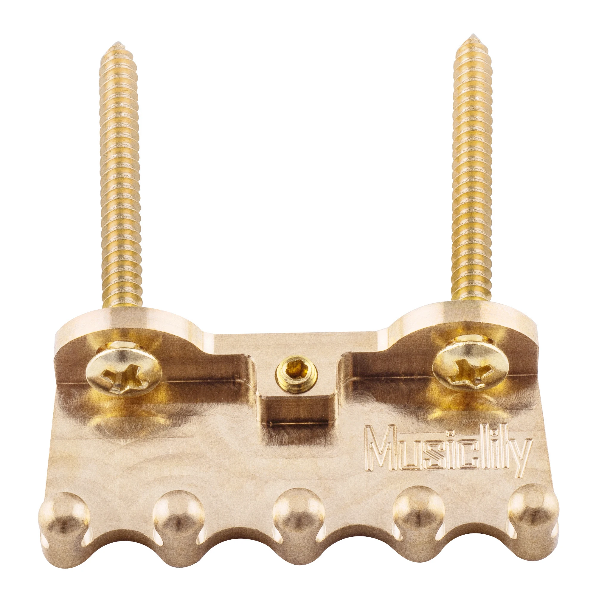 Musiclily Ultra Heavy Duty Full Brass Tremolo Claw for Electric Guitar Tremolo Bridge, Original Color
