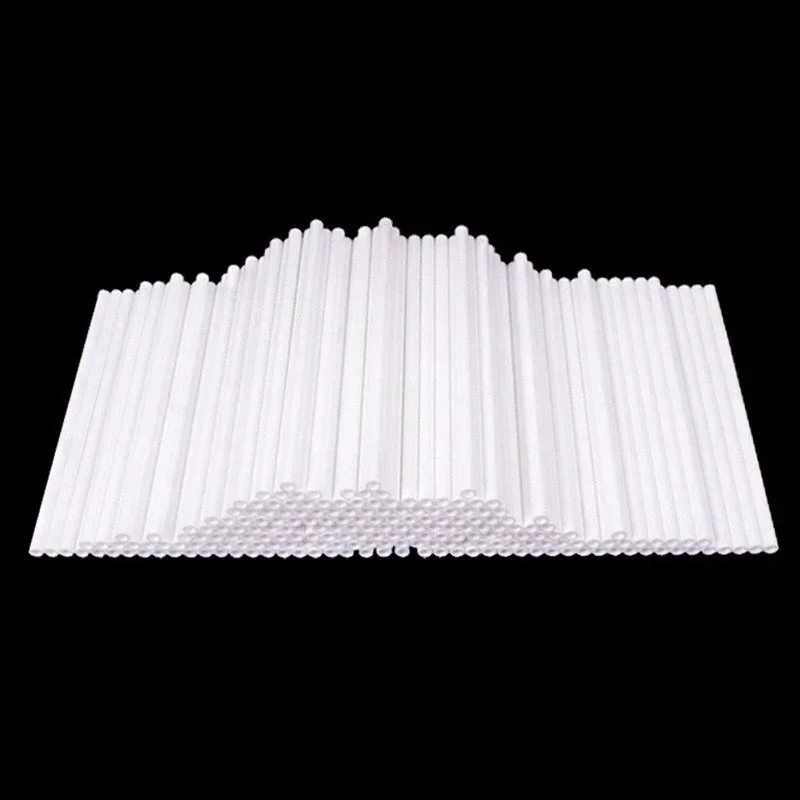 OD 3mm 3.5mm 4mm White food-grade cake sticks, baking DIY hot-selling lollipop sticks, candy pp plastic tube customize