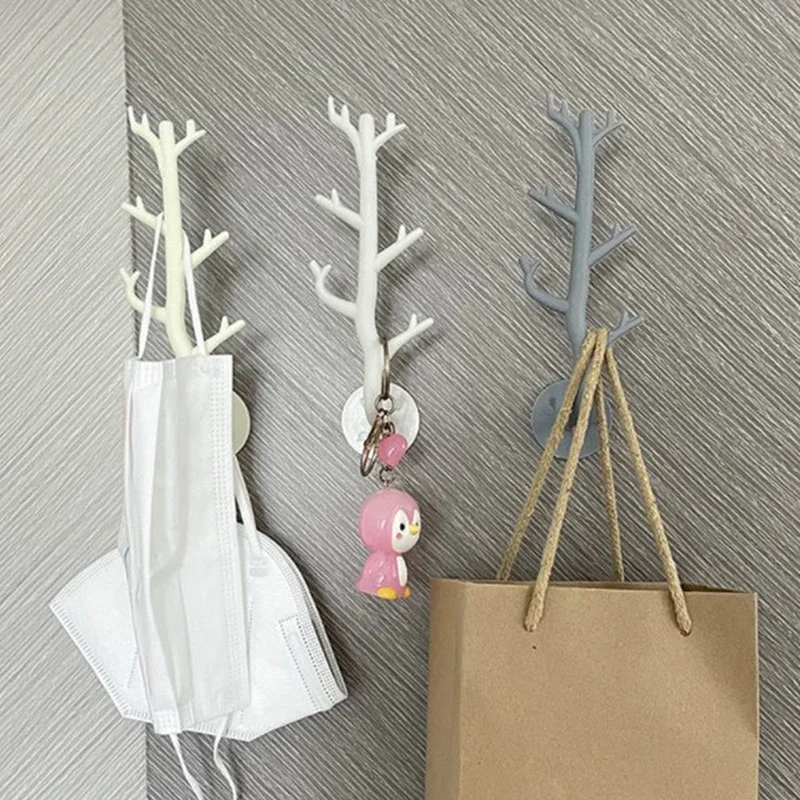 Nordic Japanese Branch Hook Wall Decor Key Holder Organizer Storage Sticky Hooks Coat Rack Hanger Home Decorative Hooks