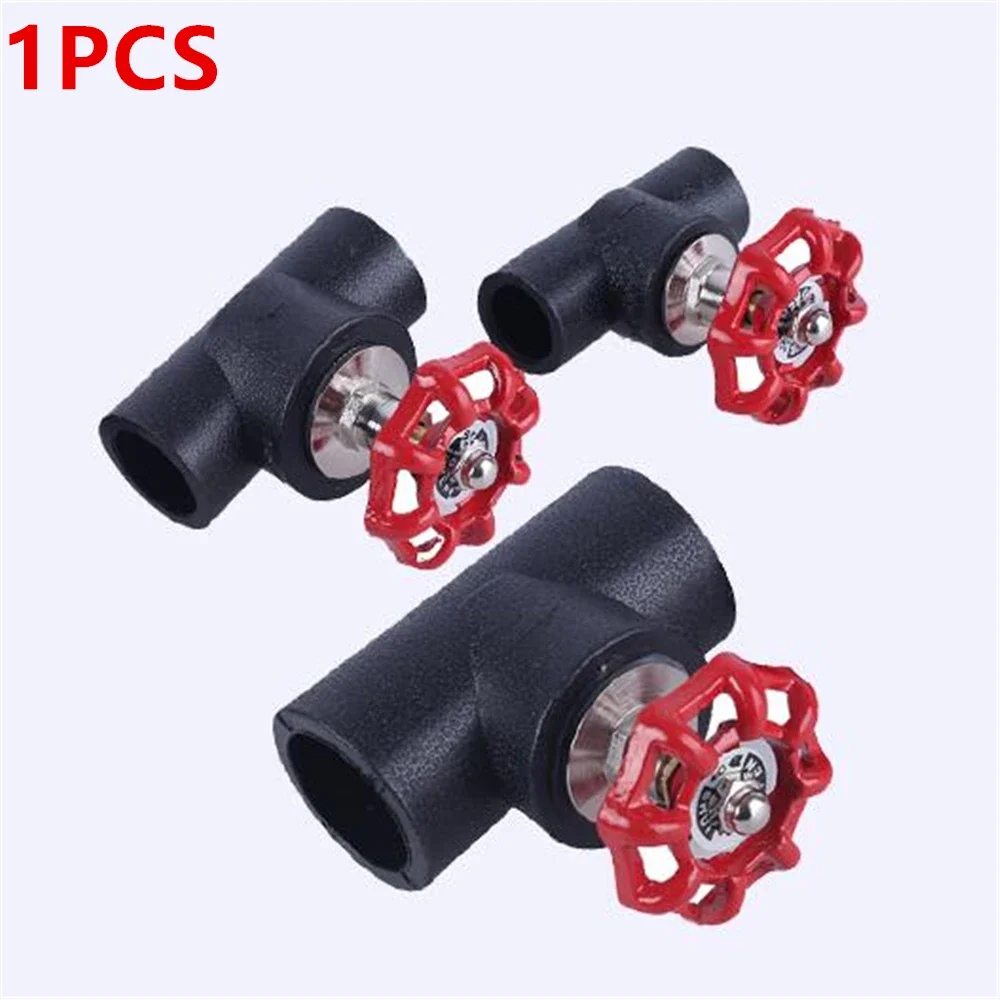 Interruttore valvola a sfera a globo PE 20-110 Tipo presa Connettore valvola a globo hot melt Raccordi per tubi dell'acqua di rubinetto in PE nero