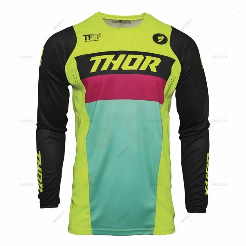 Jersey de equipo de ciclismo de montaña para motocicletas, nuevo jersey de carreras MTB todoterreno DH MX, camiseta de ciclismo, jersey de cross-country de secado rápido.