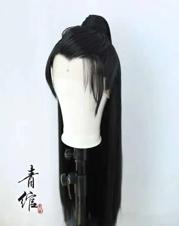 You Fei Xie Yun Anime Cosplay Wig Long Black Wigs Heat Resistant Headwear Role Play Prop Halloween Costume Hanfu Hand Hook - view 3