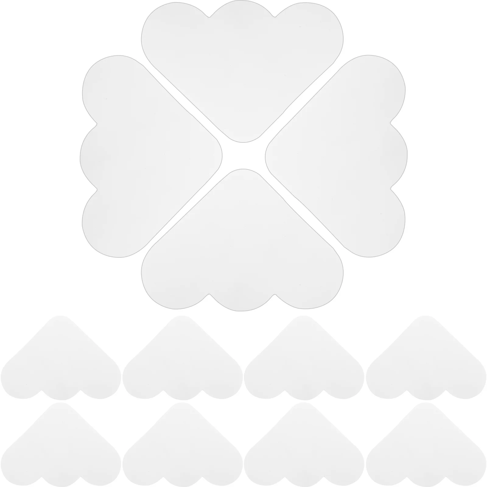 12 قطعة وسادة سجادة مضادة للانزلاق على شكل سحابة قابلة للغسل وقابلة لإعادة الاستخدام لأرضيات بلاط الخشب الصلب وشريط لاصق مانع للانزلاق