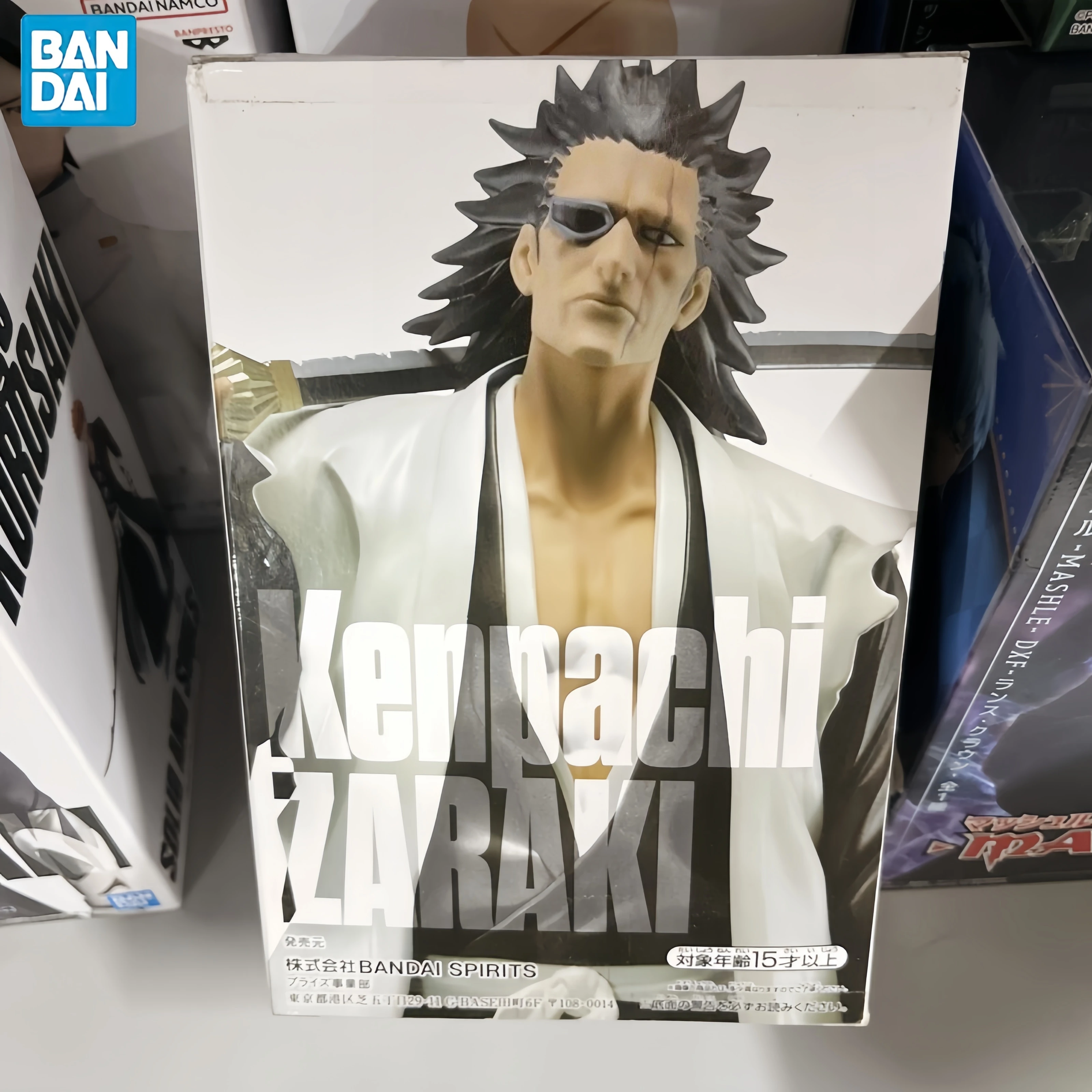 

In Stock Bandai Original Banpresto Bleach Zaraki Kenpachi Action Figure Anime Action Figures Model Birthday Gifts Toys