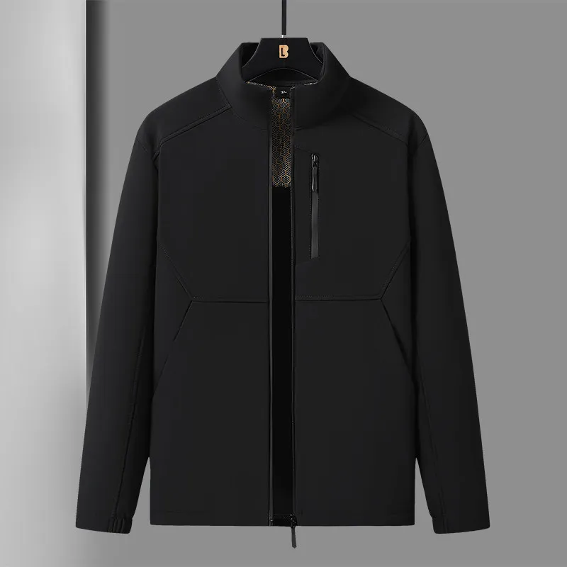 

Мужская ветрозащитная спортивная куртка Softell 2026: новая модель для весны и осени, с капюшоном, из полиэфирного волокна, приталенный крой, верхняя одежда