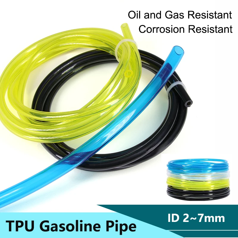2~10m Fuel Gas Pipe Hose Petrol Line for Trimmer Chainsaw Blower Tool 2x3.5/2.5x5/3x5/3x6/4x6/5x8/6x8/7x10mm Oil Resistant Tube