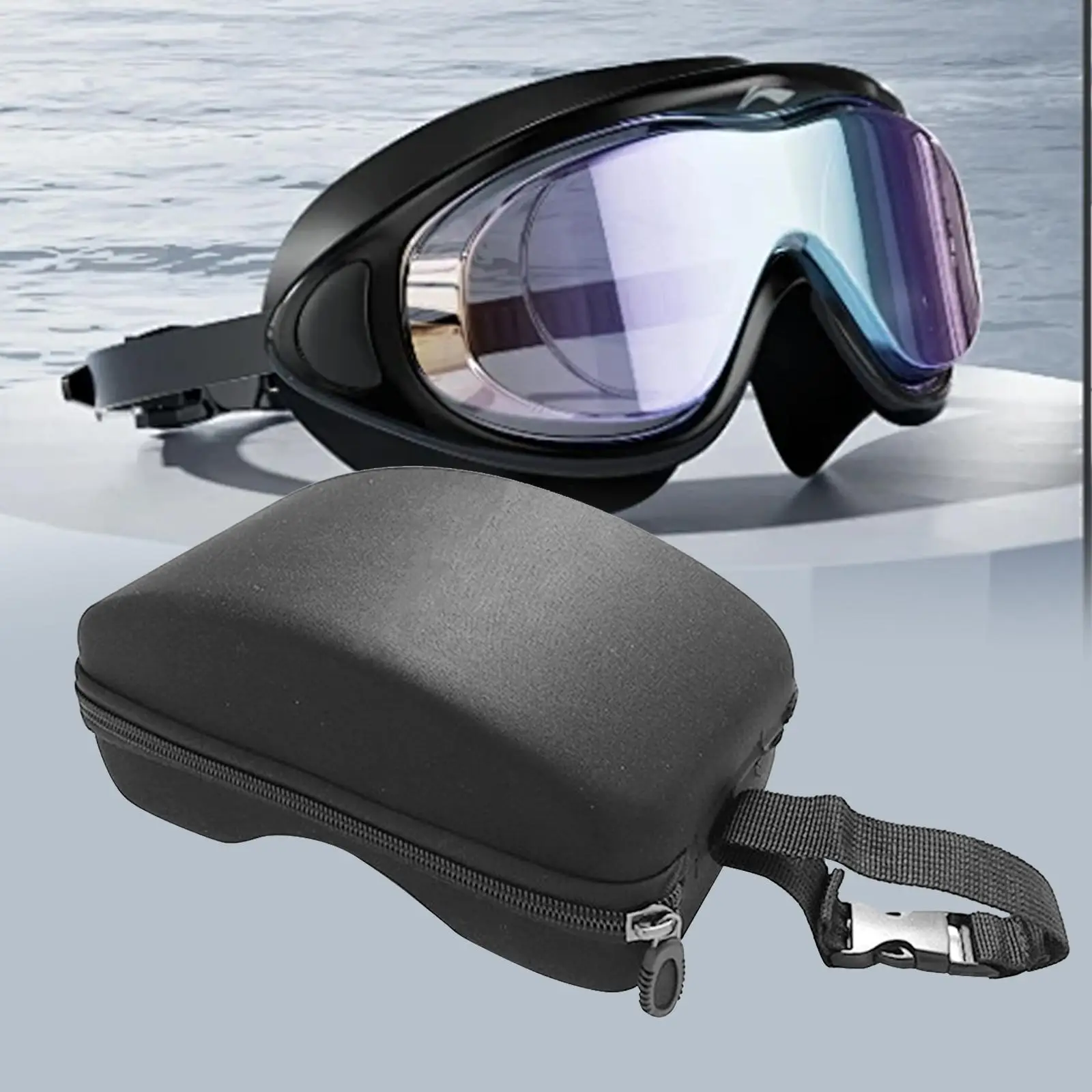 Sport Glasses Holder Zipper Ski Goggle Case Snowboard Snow Goggle Box for Flying Goggle Sunglasses Swimming Goggles Travel