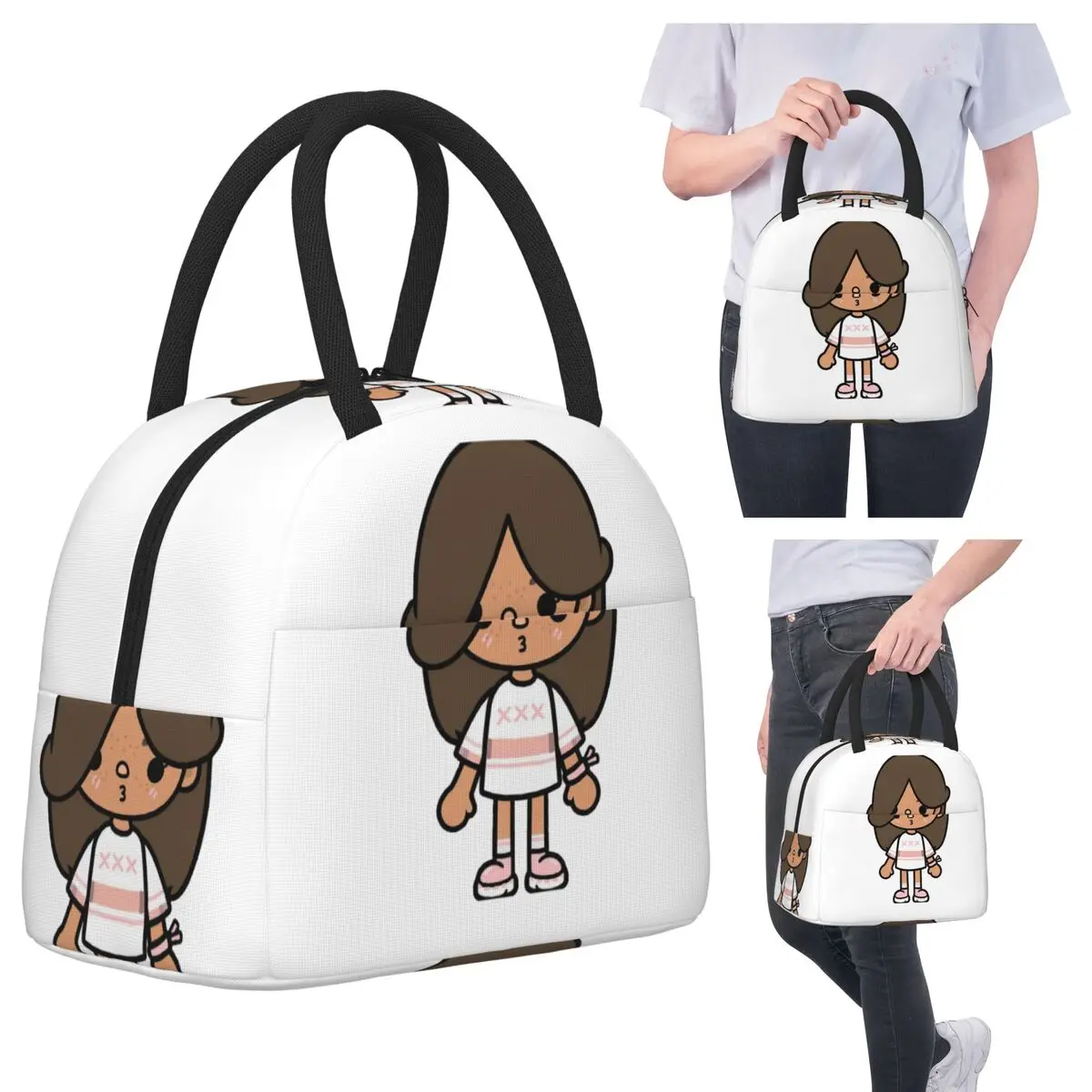 

Toca Life Box - Toca Boca Симпатичная изолированная сумка для обеда для женщин Офисный холодильник Термальная коробка для еды Tote Герметичные ланч-боксы Контейнер