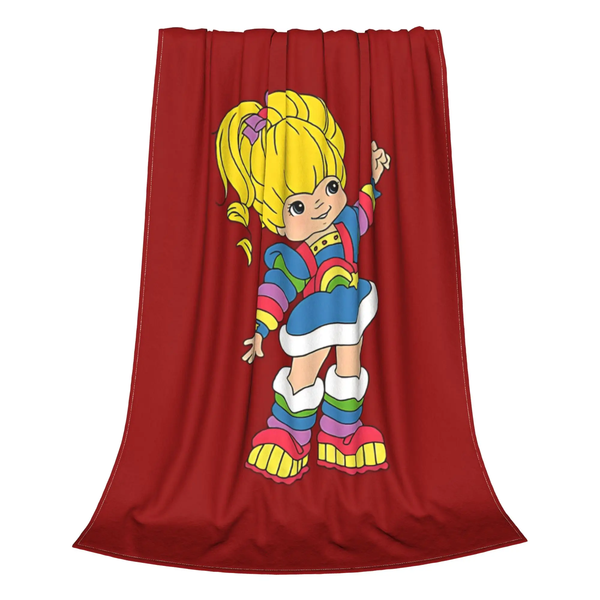 1PC Cloud Fantasy  R-Rainbow Brite Home Room Decorations Winter Blankets For Adults Bedding Home Interior Sofa Knee