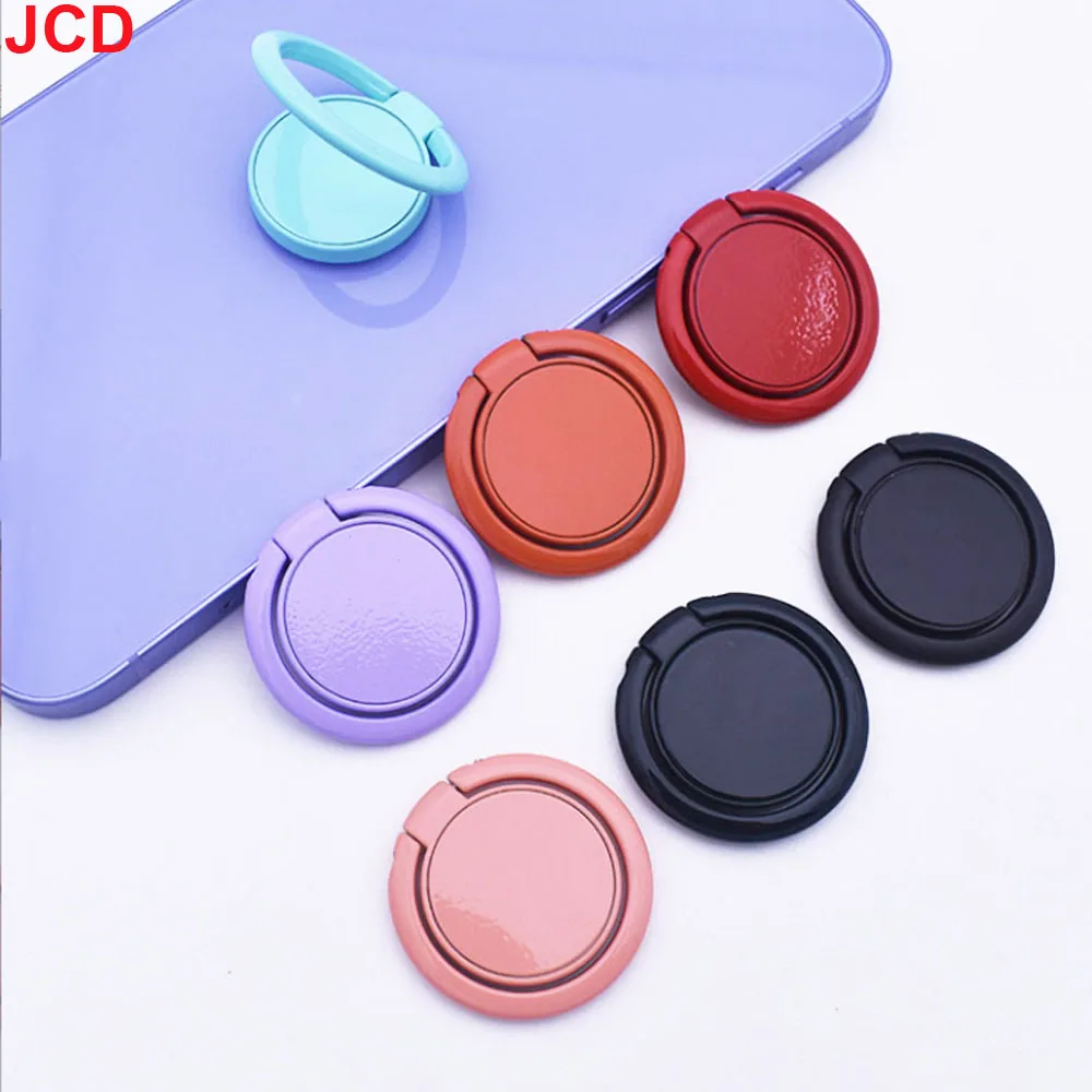 JCD 2pc Luxury Metal Mobile Phone Socket Holder Universal 360 Degree Rotation Finger Ring Support Car Bracket Stand Accessories