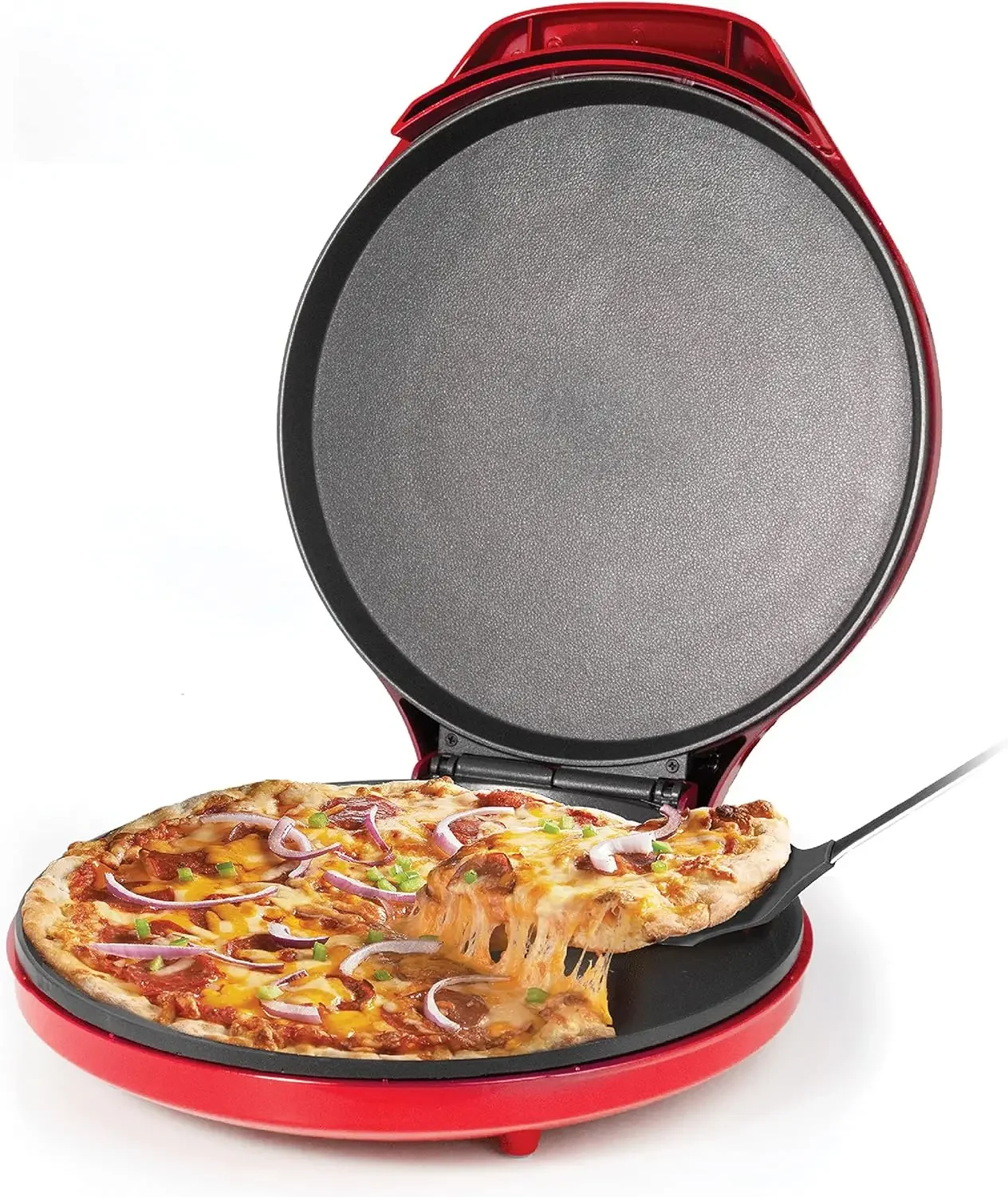 

Betty Crocker Countertop Pizza Maker, 1440-Watt Pizza Maker Machine for Home, BC-2958CR