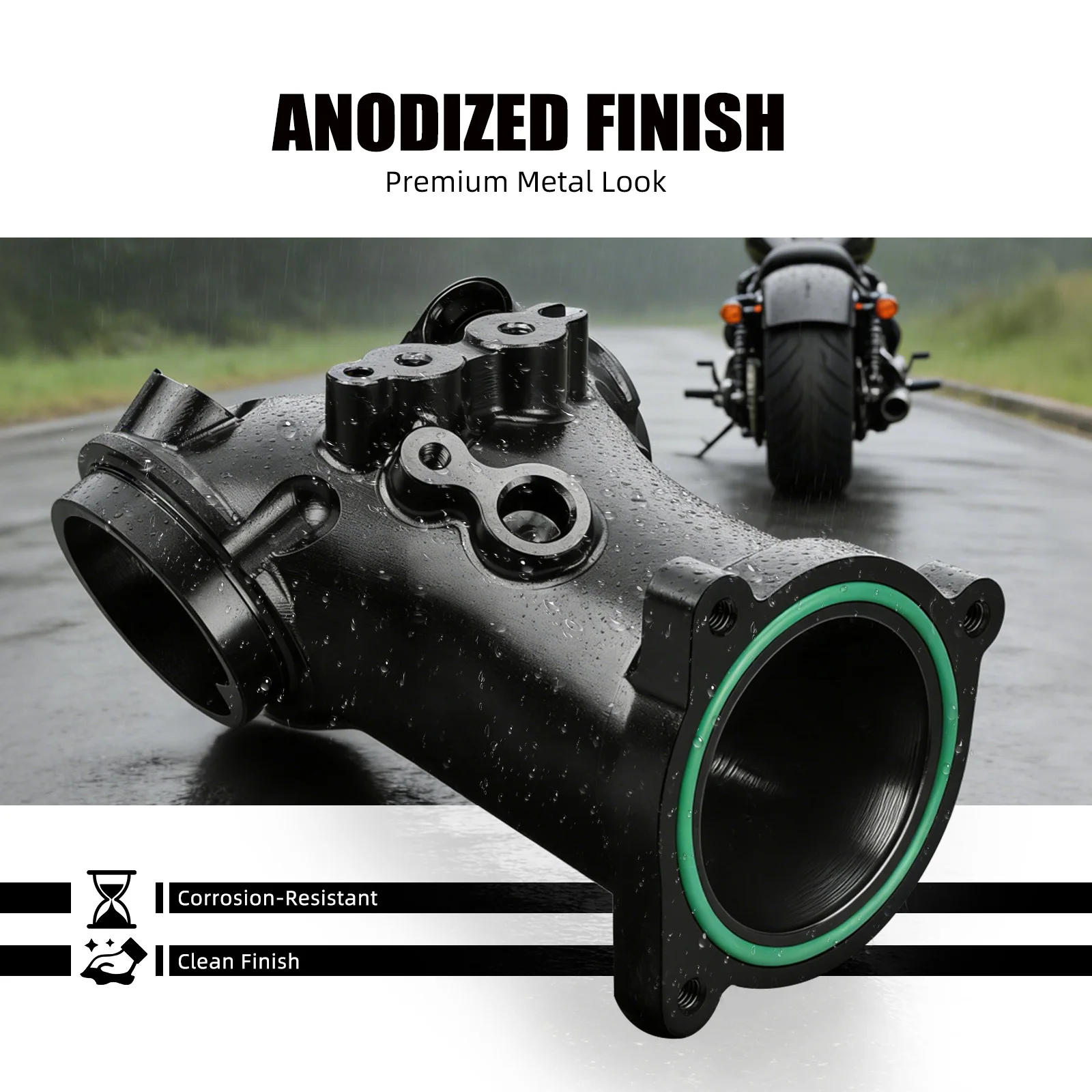 2018-2024 For Harley Touring Softail Standard Fat Boy 107 114 Heritage Classic Fat Bob Breakout Low Rider S 57mm Intake Manifold view 6
