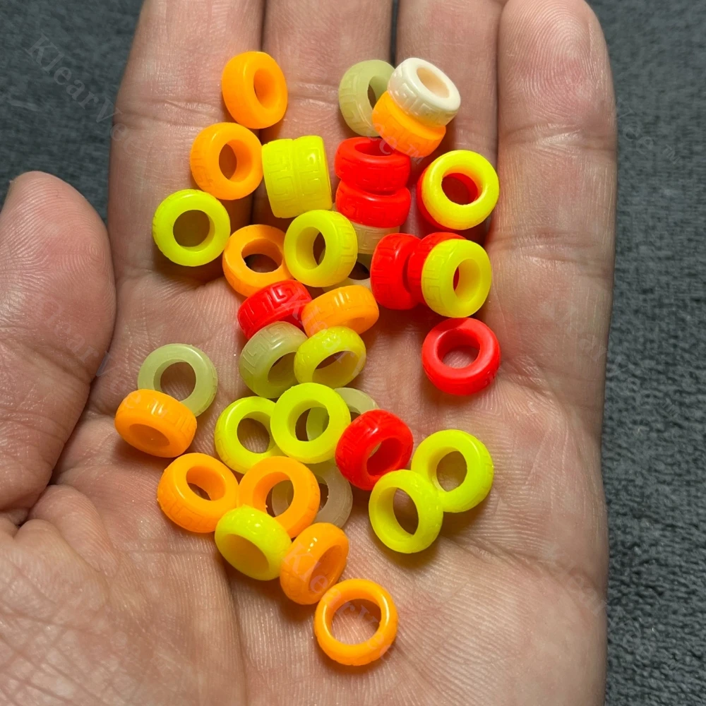 

Resin Luminous Knife Pendant EDC Outdoor Tool Umbrella Rope Woven Knife Bead Keychain Pendant DIY Backpack Bead