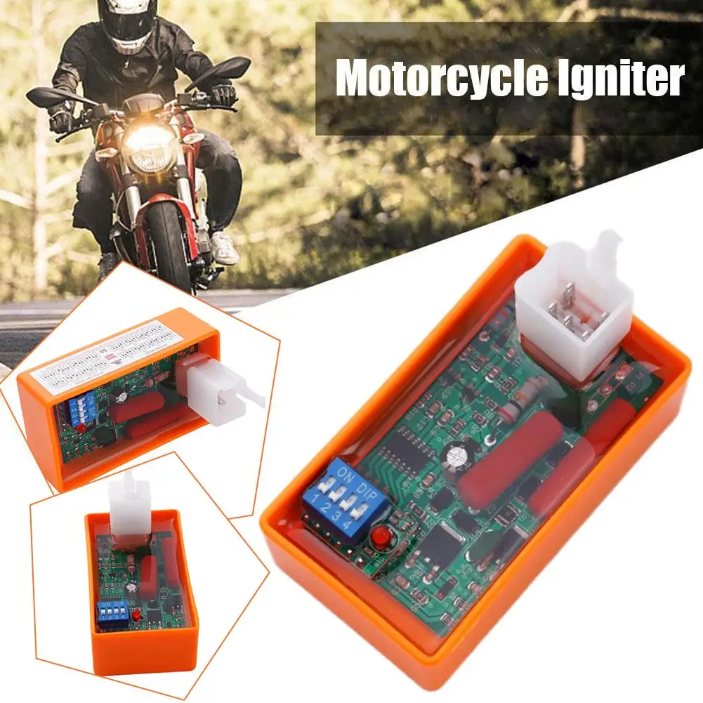 Motorcycle Igniter 6 Pin Ac Cdi Box With Dip Switch Motorcycle Ignition Speed Limit 4000-12000 For Ft150 Rx150 Ml125 Racing B7z5