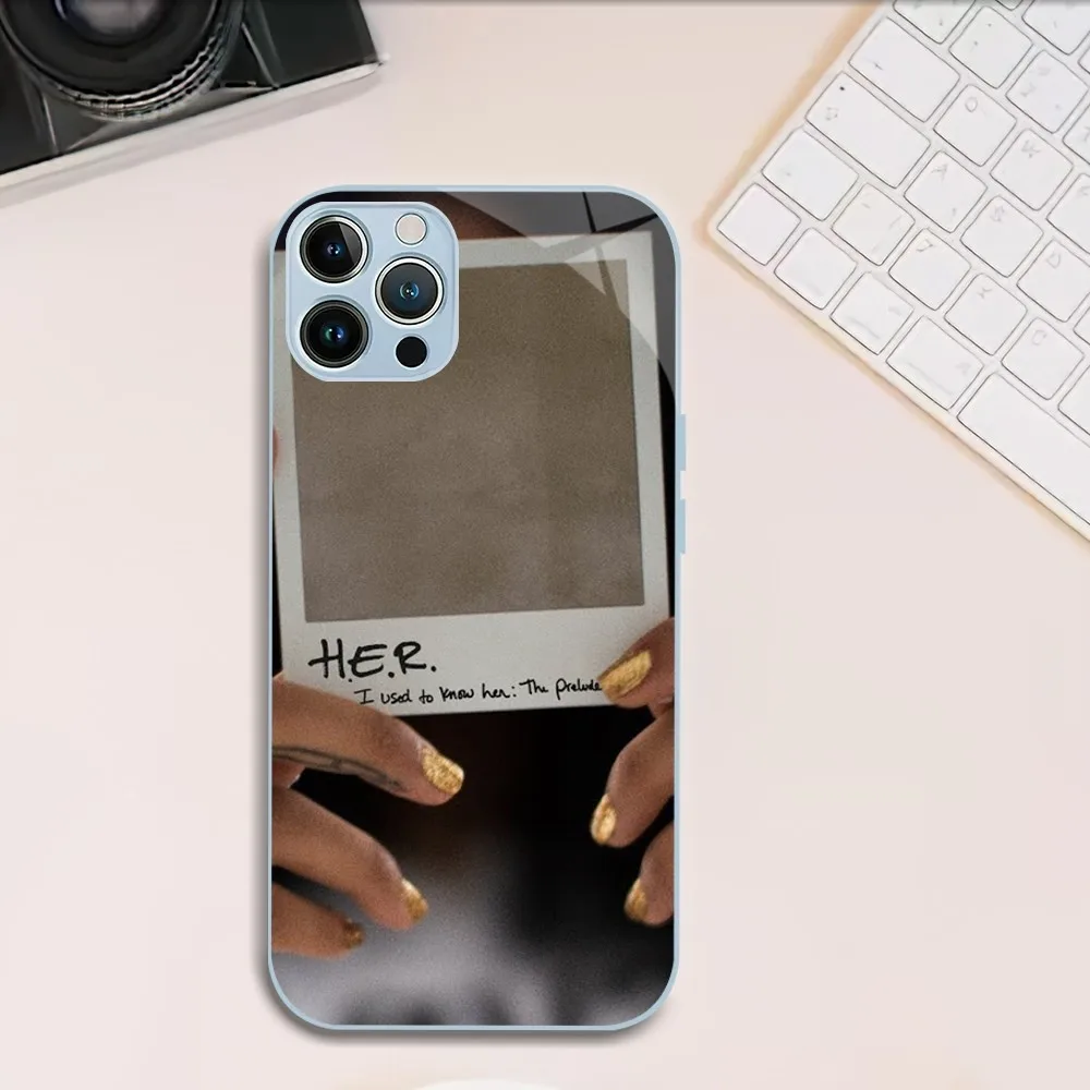 O حالة الهاتف الخلفي لعقلي, غطاء من الزجاج المقسى, مغني الراب, ايفون 11, 14, 12, 13, ميني, برو, بلس, X, XS, ماكس, XR #5