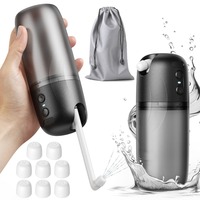 Rechargeable Electric Portable Bidet 8 Replaceable Nozzles 3 Pressure Modes Handheld Bidet High Pressure 250ml Tank Toilet Spray
