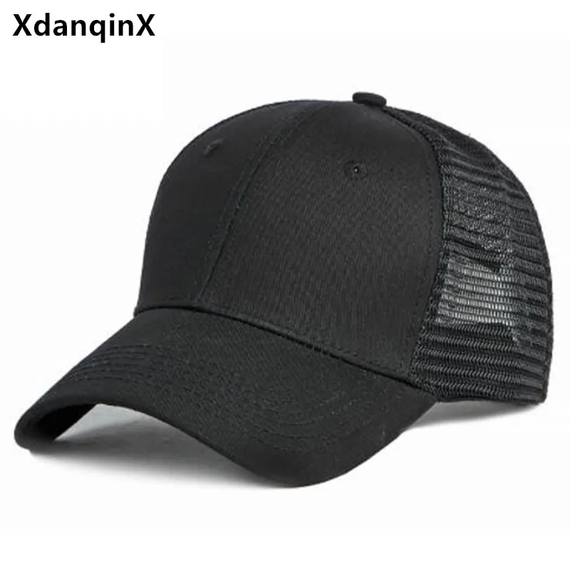 

New Summer Breathable Baseball Caps For Men And Women Plus Size Sun Protection Mesh Hat Snapback Cap Simple Sports Cap Unisex