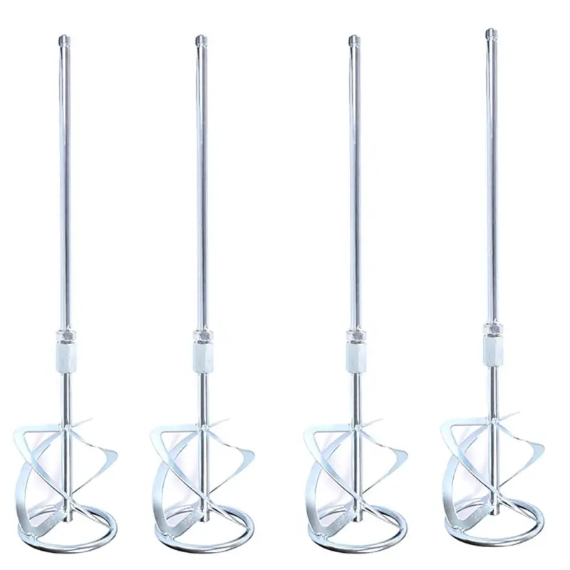 Professional Mixing Paddle Galvanized Mixer Whisk Stirrer Compatible for Plaster Gypsum Adheives Concrete Cement