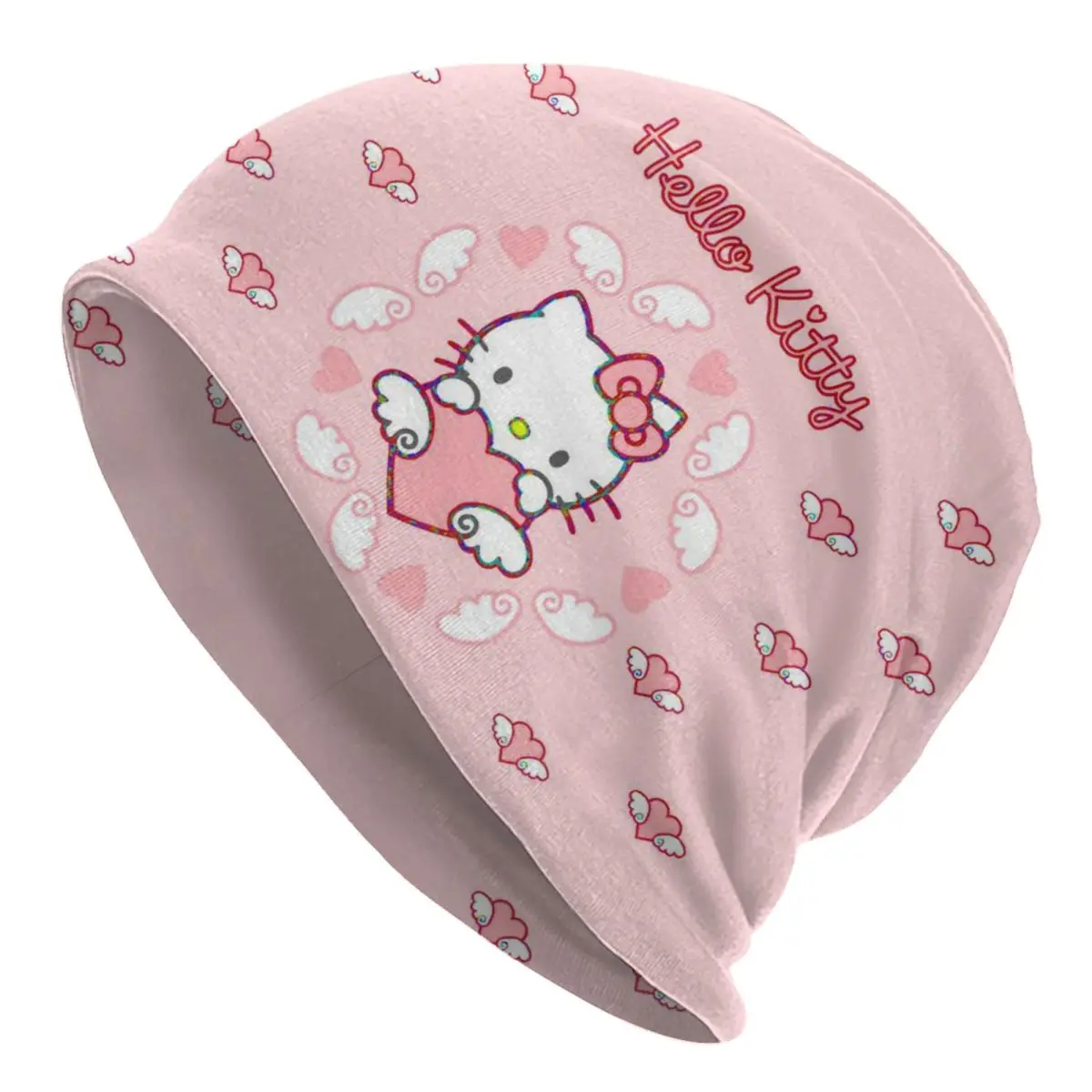 

Шапка-бини Hello Kitty на заказ, зимняя теплая шапка унисекс, Homme, вязаные шапки, уличные уличные лыжные шапки Kitty, белые шапки Skullies