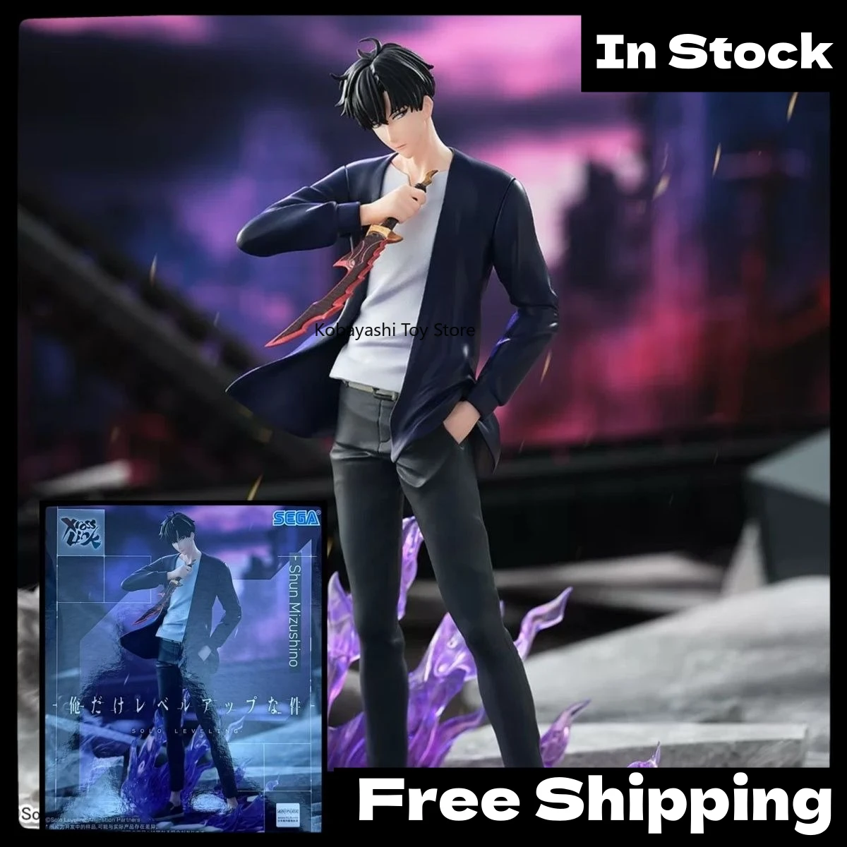 

In Stock Authentic Japanese Version SEGA Solo Leveling XrossLink Sung Jin-Woo Prize Figure Collectible