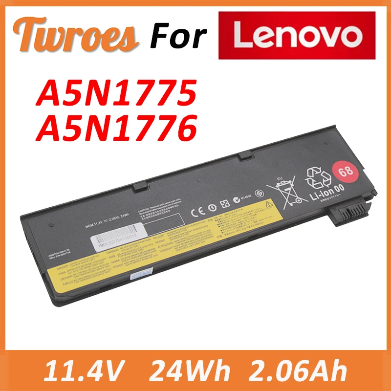 24Wh 11.4V 2.06Ah Laptop Battery For Lenovo Thinkpad X240 X260 X270 X250 L450 T450 T470P T450S T440S K2450 W550S 45N1136 45N1738