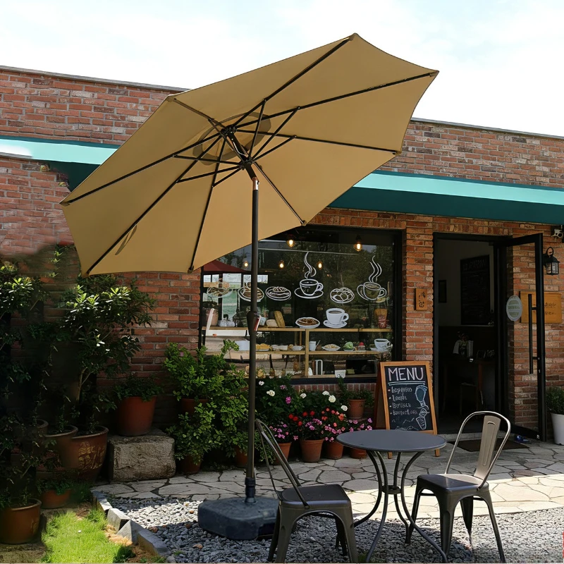 #Adjustable Angle Outdoor Patio Umbrellas Tilted Head Style Large Sun Umbrella for Outdoor Stalls and Camping Umbrella Foldable