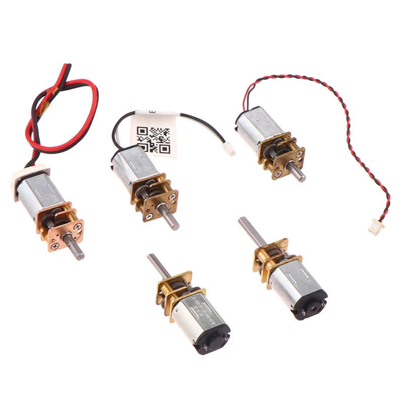 1PC DC 3V-12V N20 Mini Micro Pure Steel Metal Gear Motor With Gearwheel DC Motors 60RPM Slow Speed Full Metal Gearbox Reducer
