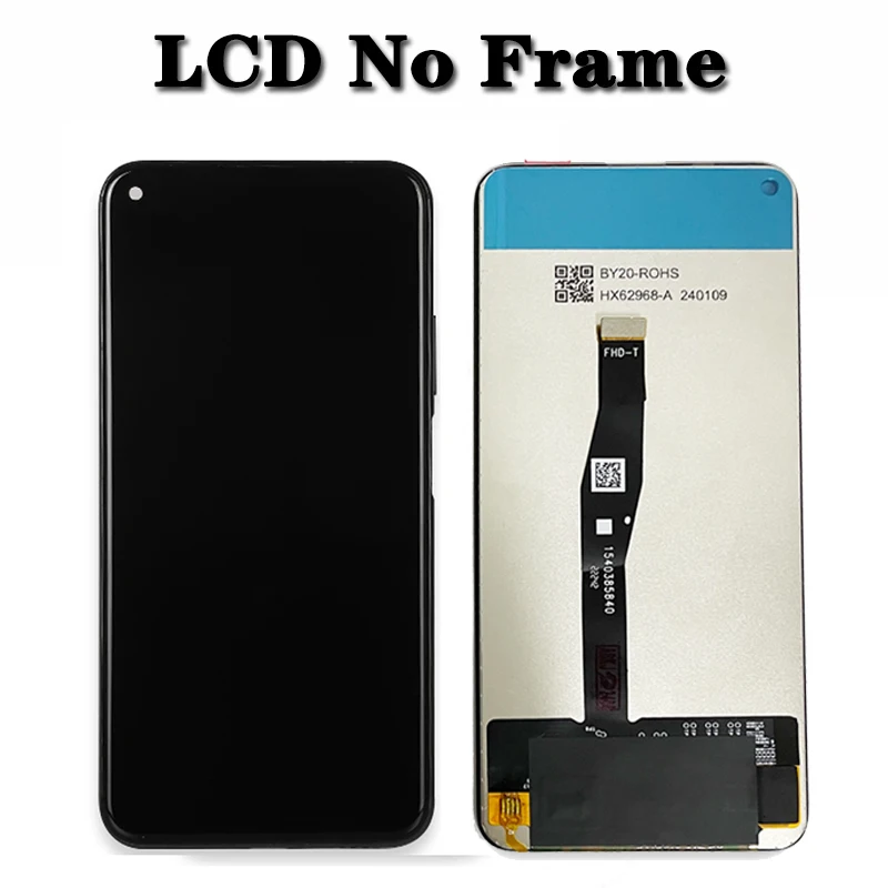 Substituição do digitador da tela táctil do LCD para Huawei, honra 20, YAL-L21, honra 20 pro, YAL-L41, 6,26 \