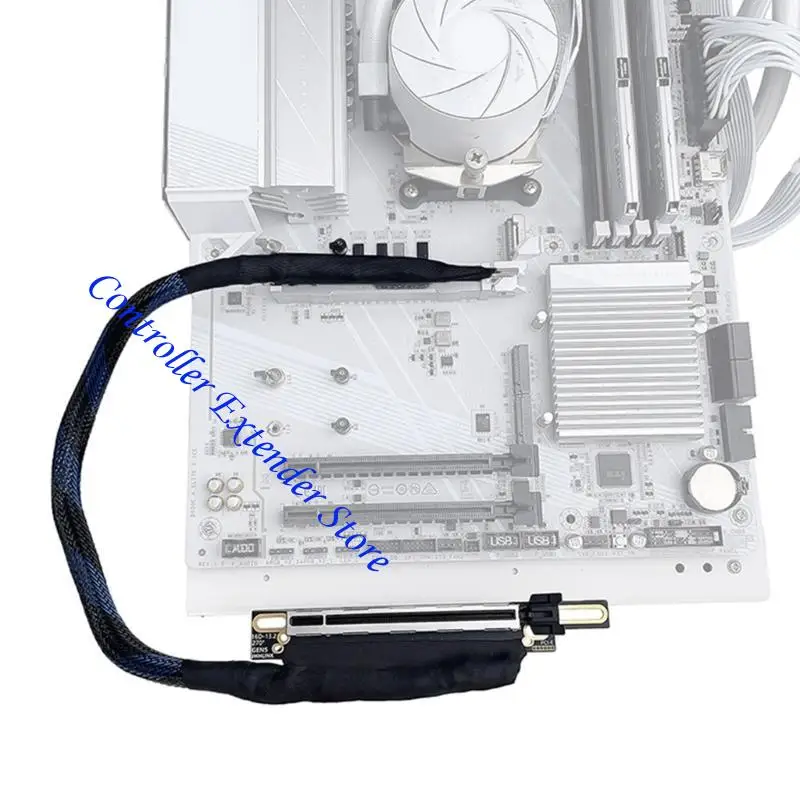 N84B السرعة السريعة 64GT/S PCIE 5.0 كابل امتداد GPU 270 ° بدور