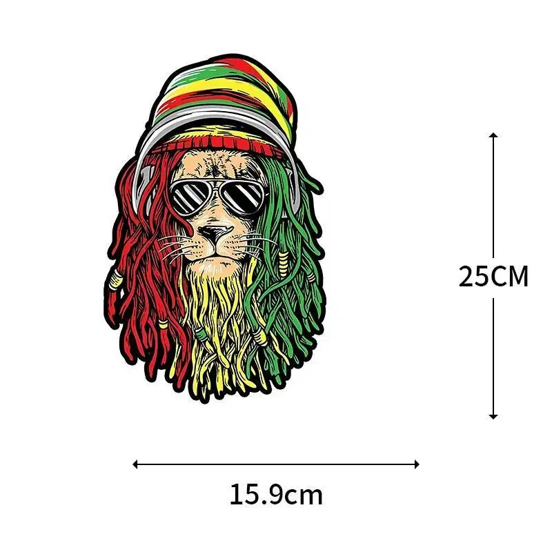 Mighty Lion Heat Transfer T-shirt Printed Stickers Iron On Men\'s Sweatshirt DIY Decoration Ironing Vinyl Transfer Stickers