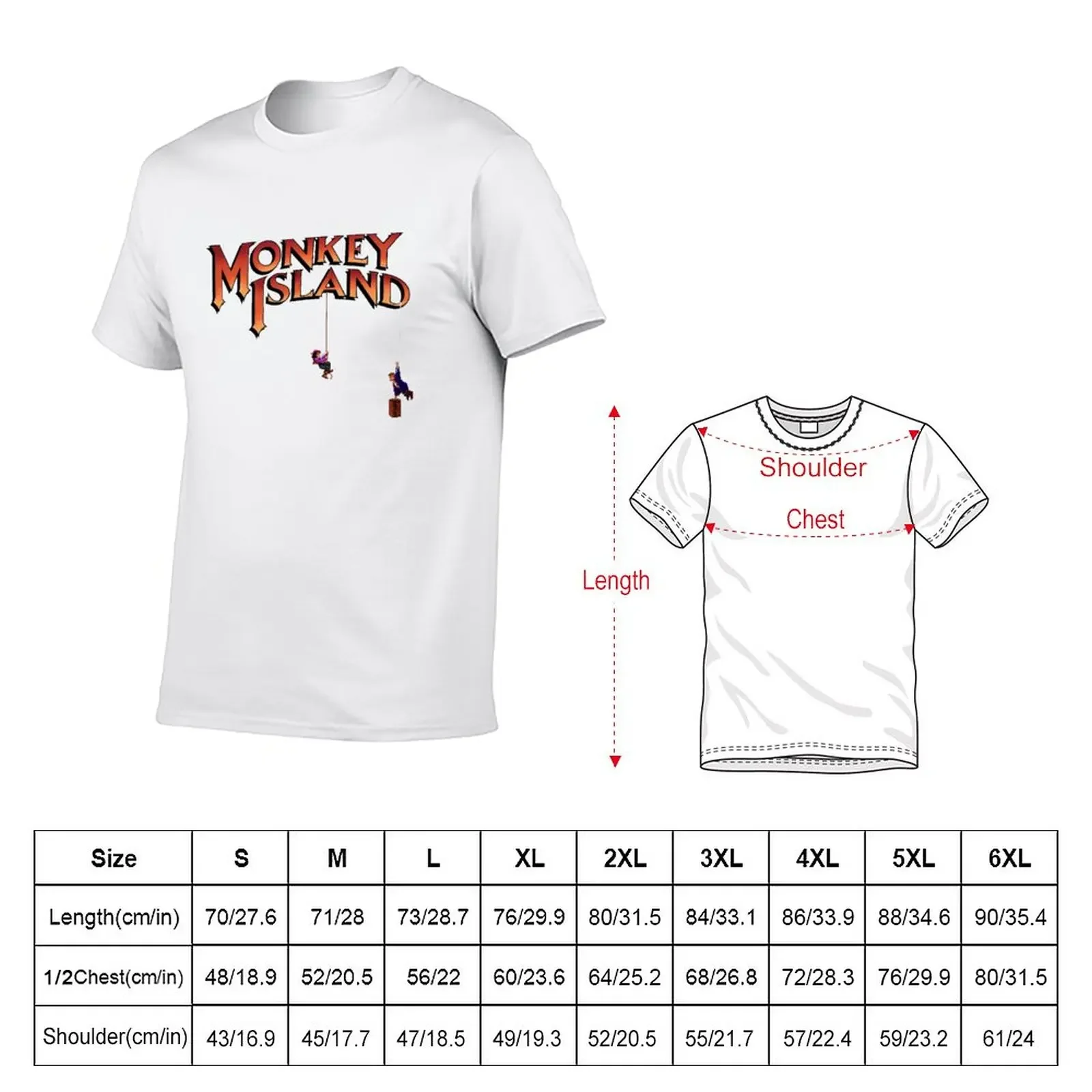 Monkey Island - Treasure found! T-Shirt cute tops Short sleeve tee plus sizes Short sleeve tee men