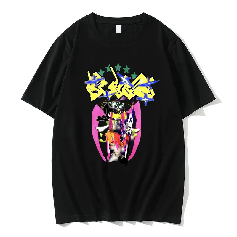 Bladee 333 Skate Drain Gang Graphic T Shirts Men Women Hip Hop Oversized Short Sleeve Unisex Casual Tshirt Male Cotton T-shirts