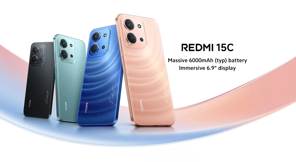 Gobal Version Xiaomi Redmi 15C Smartphone 6.9" MediaTek Helio G81-Ultra CPU 6000mAh Battery 50MP Camera