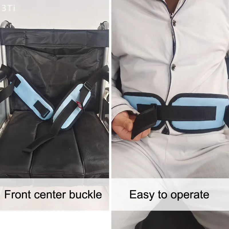 Anti Fall Wheelchair Seat Belt Adjustable Restraints Straps Chair Waist Lap Strap For Elderly Or Legs Patient Care Brace