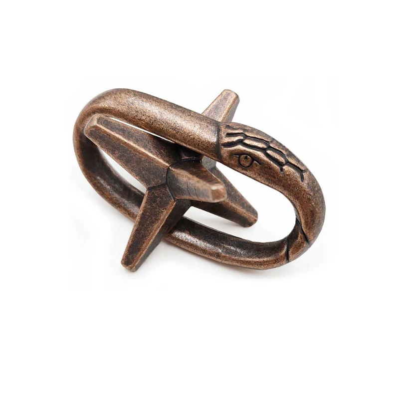 الكلاسيكية الأفعى الهروب لغز معدني تفكيك الدماغ دعابة الذكاء اختبار لعب للأطفال بنين بنات المراهقين ألعاب تحدي العقل