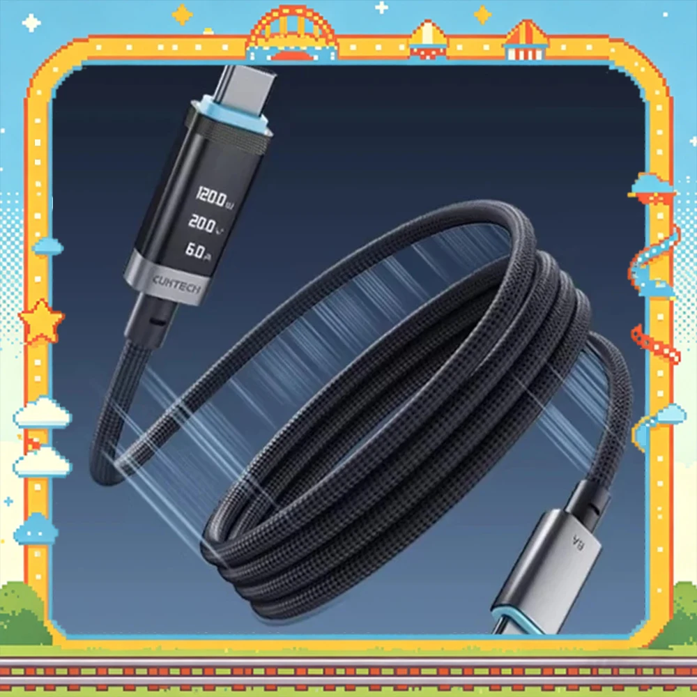 cuktech-data-cable-electric-quantity-display-weaving-type-c-240w-max-fast-charge-for-macbook-laptop-pd31-for-iphone-16-17