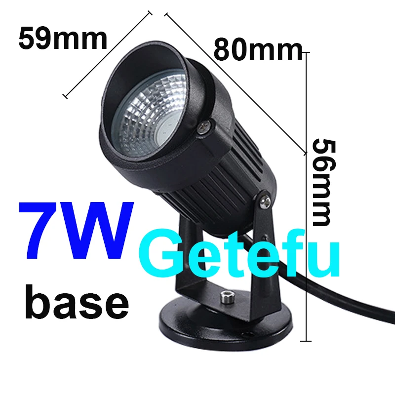 110V220V 12V Outdoor LED Garten Licht COB Led Rasen Lampe 7W 10W 12W Wasserdichte Spike garten LED Licht OutdoorLandscape Scheinwerfer – Detail 10