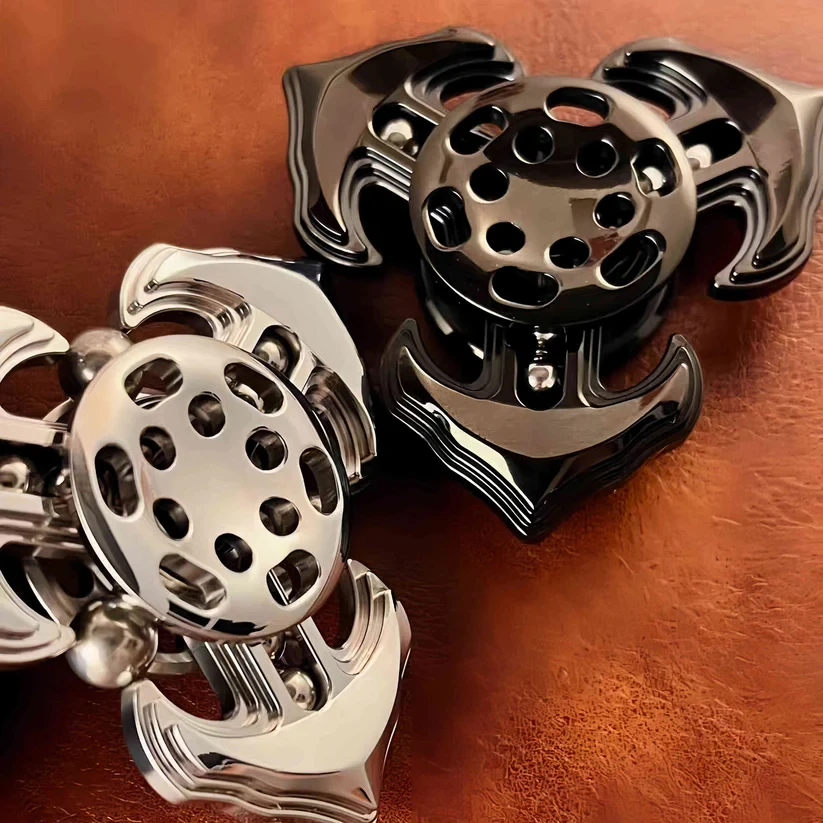 EDC Fidget Slider Spinner Trident สแตนเลสป้องกันความวิตกกังวล Sensory ของเล่น ADHD Focus ผู้ใหญ่แบบพกพา