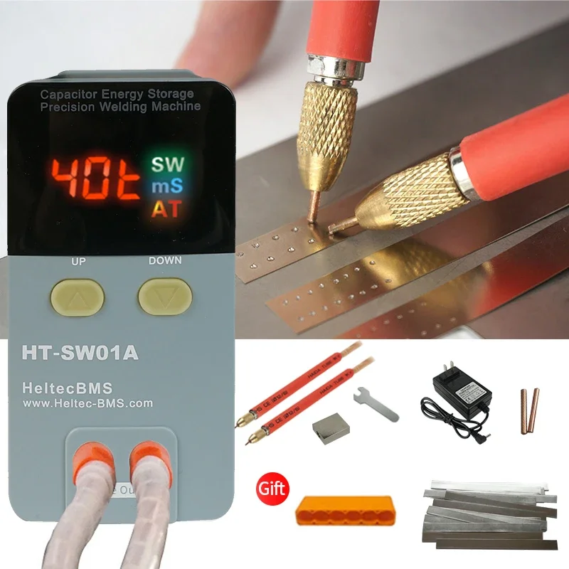 Heltecbms HT-SW01A 11.6KW Battery spot welder for 18650/21700/32700 button battery point welding machine 0.05-0.2MM