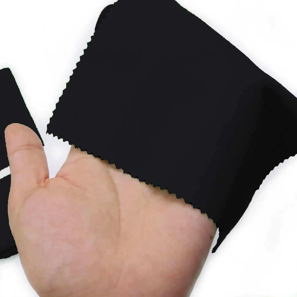 100% Brand New High Quality Cleaning Cloth Accessories Bass Black Cleaning Double-sided For Guitar Jagged Edges