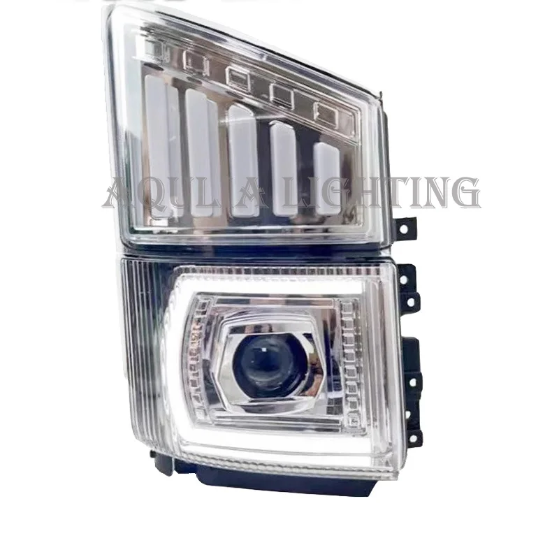 1 Pair Head Lamp With LENS And Corner Lamp Fit For ISUZU 700P Truck