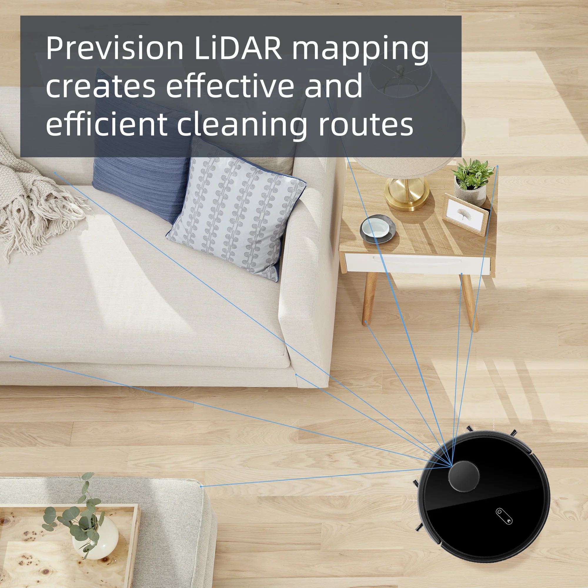 Ready to ship laser navigation cleaning equipment sweep and mop robot vacuum cleaner