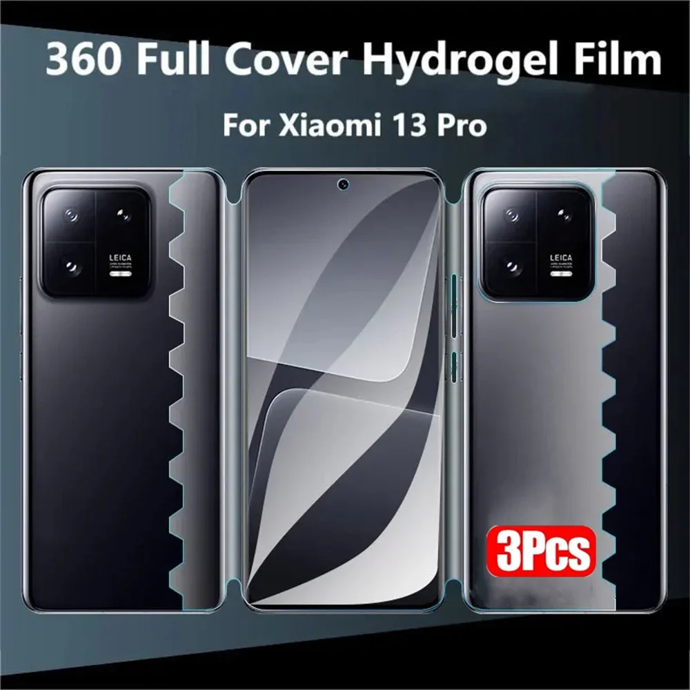 

3PCS Butterfly Hydrogel Film For Xiaomi Mi 14 13 10 11 Pro 360° Full Cover Screen Protector For Mi 11 Lite 5G 12S 11 Ultar Film