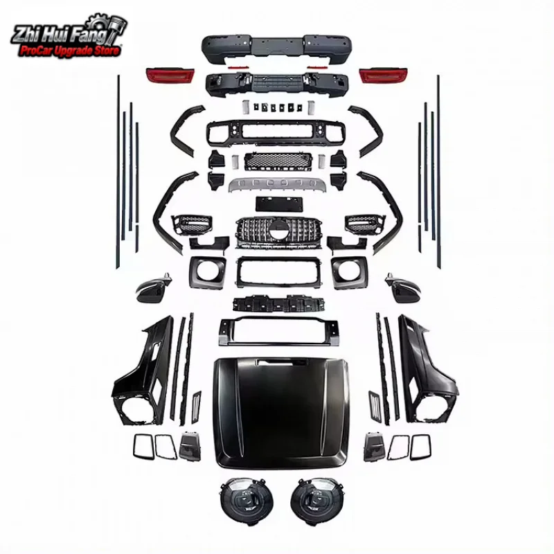 

Suitable for Mercedes-Benz G-Class W463 to W464 Old to New G500 Kit G63 Style Bumper Surround