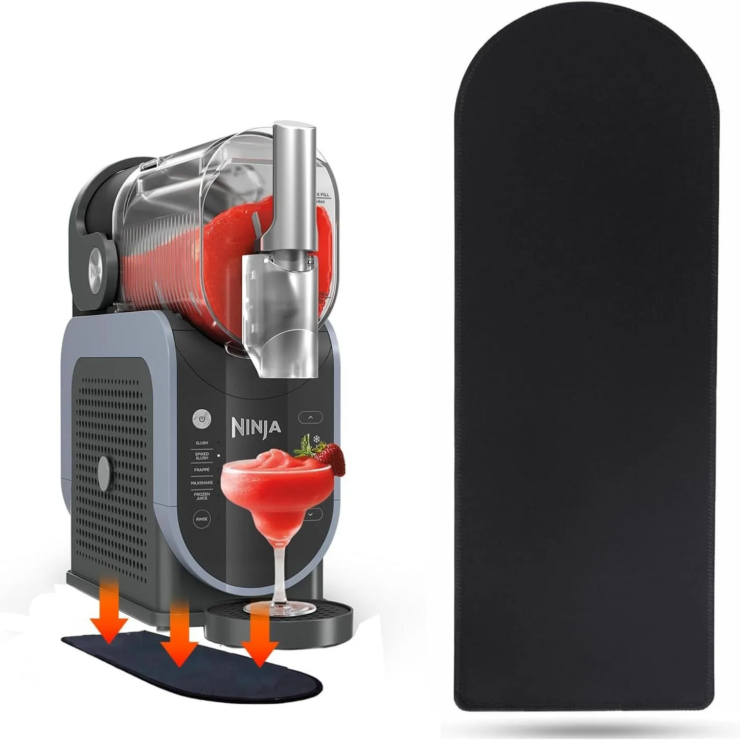 Stable-Smoothie Maker Mat for Ninja Slushie Machine FS301 and FS300 Smoothie Maker Mat Mat Quickly Slide Frozen Drink Machine On