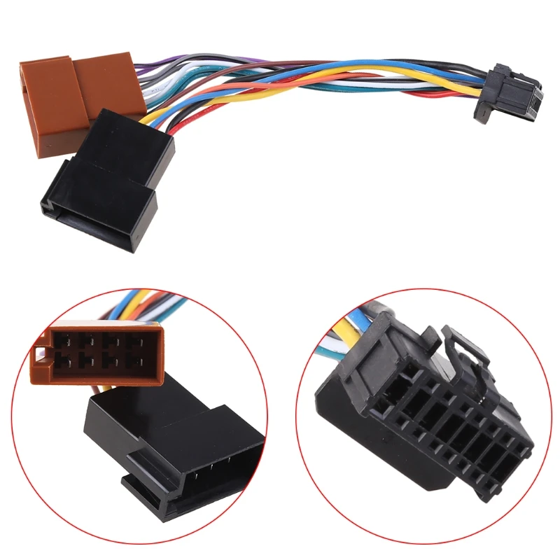 

16 Pin Car CD Tail Line Stereo Radio Player ISO Wiring Harness Connector Audio Cable For Pioneer 2003-on