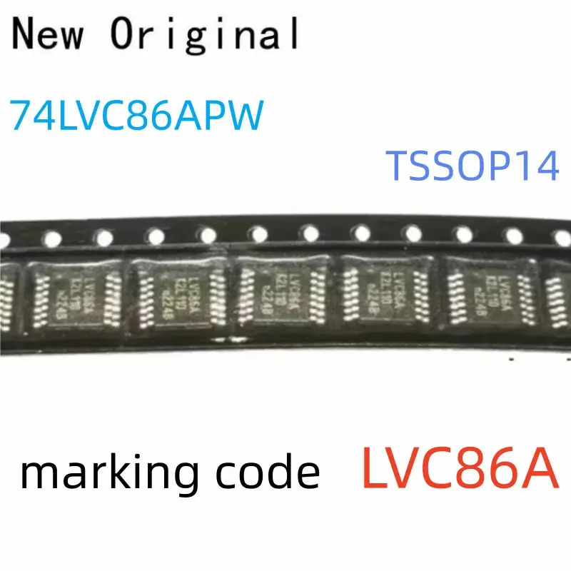 

74Lvc86Apw Tssop14 New and Original Quad 2-Input Exclusive or Gate Marking Code Lvc86A