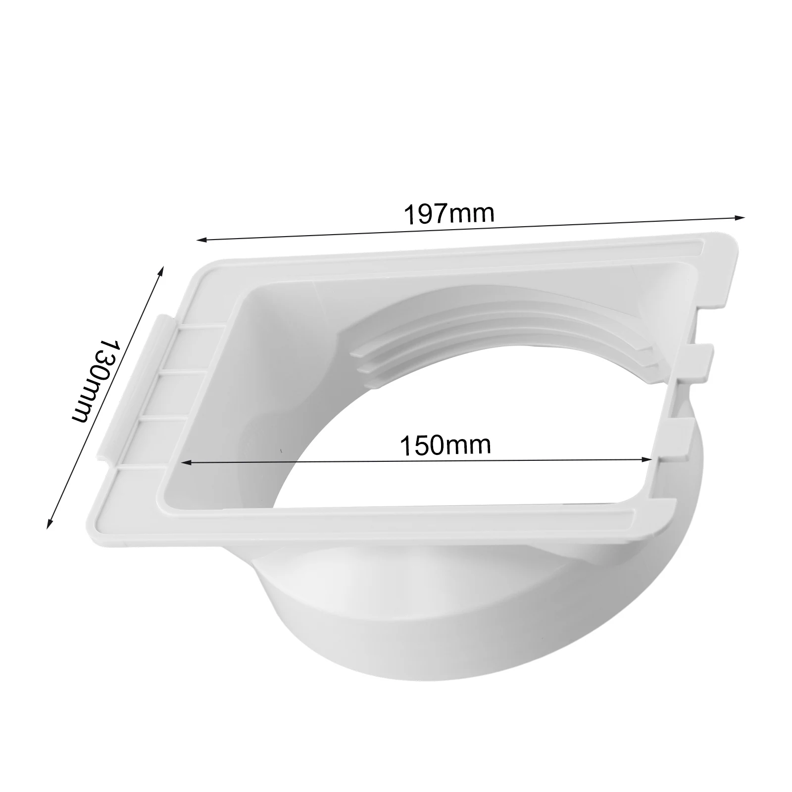 15cm Exhaust Duct Interface Portable Exhaust Pipe Connector Duct Adapter For Mobile Air Conditioner 197*130 Mm Home Improvement