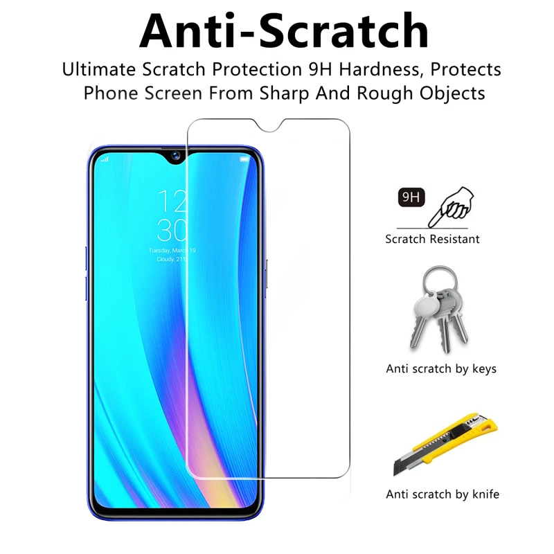 2PCS Tempered Glass For Oppo Realme XT Screen Protector HD Toughened Protective Glass For Oppo K5 Realme XT 730G Glass Realme XT