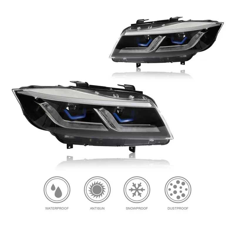 E90 Custom LED Headlights Modified 5th Generation 3 Series Model 2005-2011
